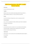 D664 Exam Questions with 100&percnt; Verified&NewLine;Correct Answers