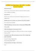 GFEBS Test Questions with 100&percnt; Verified&NewLine;Correct Answers