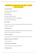 GFEBS BI Test Questions with 100&percnt; Verified&NewLine;Correct Answers