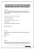 TMC EXAM A&B &vert;ACTUAL QUESTIONS AND VERIFIED ANSWERS NEWEST 2026-2027 UPDATE&vert;GRADED A&plus;