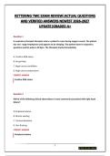 KETTERING TMC EXAM REVIEW&vert;ACTUAL QUESTIONS AND VERIFIED ANSWERS NEWEST 2026-2027 UPDATE&vert;GRADED A&plus;