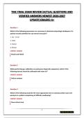TMC FINAL EXAM REVIEW&vert;ACTUAL QUESTIONS AND VERIFIED ANSWERS NEWEST 2026-2027 UPDATE&vert;GRADED A&plus;