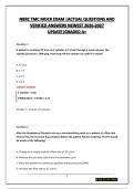 NBRC TMC MOCK EXAM &vert;ACTUAL QUESTIONS AND VERIFIED ANSWERS NEWEST 2026-2027 UPDATE&vert;GRADED A&plus;