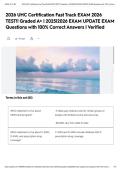 2026 UHC Certification Fast Track EXAM 2026 TEST&excl;&excl; Graded A&plus; &vert; 2025&vert;2026 EXAM UPDATE EXAM Questions with 100&percnt; Correct Answers &vert; Verified&NewLine;&NewLine;&NewLine;