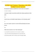 LETRS Unit 5 Session 1 Questions with 100&percnt;&NewLine;Verified Correct Answers