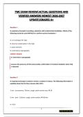 TMC EXAM REVIEW&vert;ACTUAL QUESTIONS AND VERIFIED ANSWERS NEWEST 2026-2027 UPDATE&vert;GRADED A&plus;