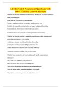 LETRS Unit 6 Assessment Questions with&NewLine;100&percnt; Verified Correct Answers