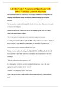 LETRS Unit 7 Assessment Questions with&NewLine;100&percnt; Verified Correct Answers