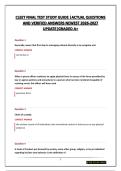CLEET ETHICS &vert;ACTUAL QUESTIONS AND VERIFIED ANSWERS NEWEST 2026-2027 UPDATE&vert;GRADED A&plus;