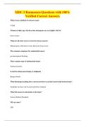 MDC 3 Rasmussen Questions with 100&percnt;&NewLine;Verified Correct Answers