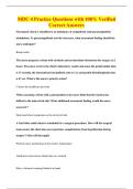 MDC 4 Practice Questions with 100&percnt; Verified&NewLine;Correct Answers
