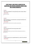 CLEET PHASE 1 AND PHASE 2 EXAM&vert;ACTUAL QUESTIONS AND VERIFIED ANSWERS NEWEST 2026-2027 UPDATE&vert;GRADED A&plus;