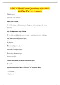 MDC 4 Final Exam Questions with 100&percnt;&NewLine;Verified Correct Answers