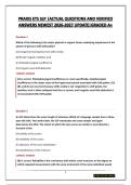 PRAXIS ETS SLP &vert;ACTUAL QUESTIONS AND VERIFIED ANSWERS NEWEST 2026-2027 UPDATE&vert;GRADED A&plus;