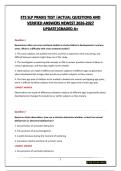 ETS PRAXIS SLP PACKAGE &lpar;5331&rpar; &vert; QUESTIONS AND VERIFIED ANSWERS NEWEST 2026-2027 UPDATE&vert;COMPREHENSIVE PREP