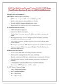 NASM Certified Group Personal Trainer Actual Exam Questions and Answers