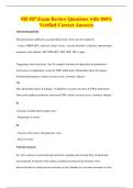 NR 507 Exam Review Questions with 100&percnt;&NewLine;Verified Correct Answers
