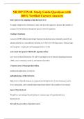NR 507 FINAL Study Guide Questions with&NewLine;100&percnt; Verified Correct Answers