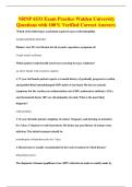 NRNP 6531 Exam Practice Walden University&NewLine;Questions with 100&percnt; Verified Correct Answers