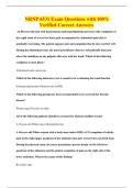 NRNP 6531 Exam Questions with 100&percnt;&NewLine;Verified Correct Answers