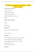 NU 155 Test 2 Questions with 100&percnt; Verified&NewLine;Correct Answers