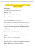 NU 155 Test 3 Questions with 100&percnt; Verified&NewLine;Correct Answers