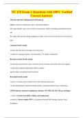 NU 155 Exam 2 Questions with 100&percnt; Verified&NewLine;Correct Answers