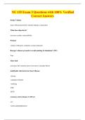 NU 155 Exam 3 Questions with 100&percnt; Verified&NewLine;Correct Answers