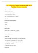 NU 155 Study Guide Questions with 100&percnt;&NewLine;Verified Correct Answers