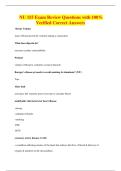 NU 155 Exam Review Questions with 100&percnt;&NewLine;Verified Correct Answers