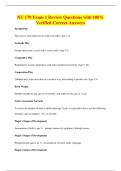 NU 170 Exam 1 Review Questions with 100&percnt;&NewLine;Verified Correct Answers