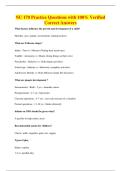 NU 170 Practice Questions with 100&percnt; Verified&NewLine;Correct Answers