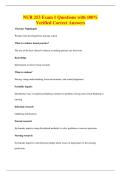 NUR 253 Exam 1 Questions with 100&percnt;&NewLine;Verified Correct Answers
