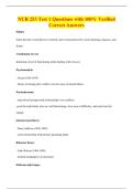 NUR 253 Test 1 Questions with 100&percnt; Verified&NewLine;Correct Answers