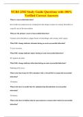 NURS 2502 Study Guide Questions with 100&percnt;&NewLine;Verified Correct Answers