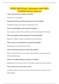 NURS 2502 Exam 2 Questions with 100&percnt;&NewLine;Verified Correct Answers