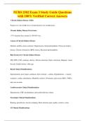 NURS 2502 Exam 3 Study Guide Questions&NewLine;with 100&percnt; Verified Correct Answers