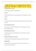 NURS 2502 Exam 4 Congenital Heart Defects&NewLine;Questions with 100&percnt; Verified Correct Answers