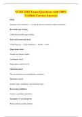 NURS 2502 Exam Questions with 100&percnt;&NewLine;Verified Correct Answers