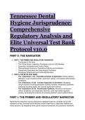 2026&sol;2027 Tennessee Dental Hygiene Jurisprudence Exam Prep &vert; Elite S-Tier Test Bank & Study Guide