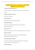 NURS 2502 Practice Questions with 100&percnt;&NewLine;Verified Correct Answers