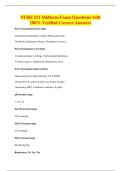 NURS 251 Midterm Exam Questions with&NewLine;100&percnt; Verified Correct Answers