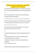 NURS 251 Practice Questions with 100&percnt;&NewLine;Verified Correct Answers