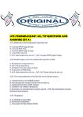 LPN PHARMACOLOGY ALL TIP QUESTIONS AND ANSWERS SET A&period;pdf