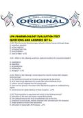 LPN PHARMACOLOGY EVALUATION TEST QUESTIONS AND ANSWERS SET A&period;pdf