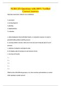 NURS 251 Questions with 100&percnt; Verified&NewLine;Correct Answers