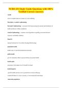 NURS 251 Study Guide Questions with 100&percnt;&NewLine;Verified Correct Answers