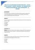WGU D115 OA ADVANCED PATHOPHYSIOLOGY - ACTUAL EXAM 2026&sol;2027 &vert; EXPERT VERIFIED &vert; 100 VERIFIED Q&A &vert; Complete Rationales &vert; Pass Guaranteed - A&plus; Graded