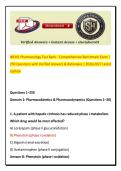 NR341 Pharmacology Test Bank &ndash; Comprehensive Benchmark Exam&colon; 250 Questions with Verified Answers & Rationales