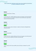 CODE ENFORCEMENT OFFICER STATE OF TEXAS FINAL PAPER EXAM QUESTIONS ACCURATE